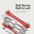 KeySmart Rugged - Multitool Key Holder for Keychain w/Bottle Opener and Pocket Clip, Key Organizer for Key Chain, EDC Keychai