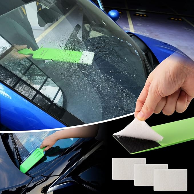 NEWISHTOOL Window Tint Tools Vinyl Wrap Tool Kit for Car Tinting Windshield Back Window Bulldozer Squeegee Scrubber Paddle Rubber for Wrapping PPF Film Installation Automotive Window Film Tinting Kit