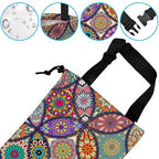 Car Trash Bag Hanging Mandala Flower Car Trash Can Waterproof Garbage Bag Hanging for Car Back Seat