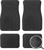Ultra Durable Car Floor Mats, Premium PVC Coil All-Weather Automotive Floor Mats, Universal Fit with Anti-Slip Nibbs Backing,