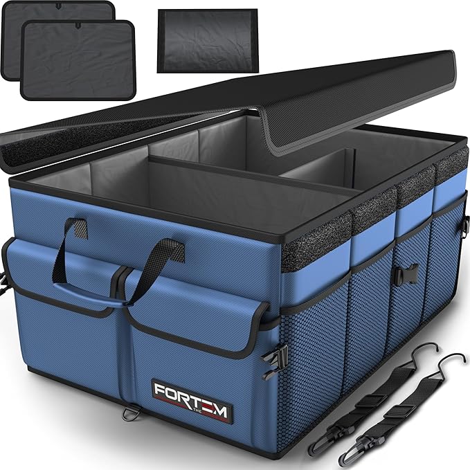 FORTEM Trunk Organizer For SUV Car Trunk Organizer, Foldable Storage, Car Accessories for Women Men, Collapsible Bag, Perfect C