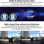 THINKWARE Q200 2K 1440P QHD Dash Cam for Cars, WiFi, WDR, Speed Red Light Cam Alerts, ADAS, 256GB Max, Parking Monitor, Super