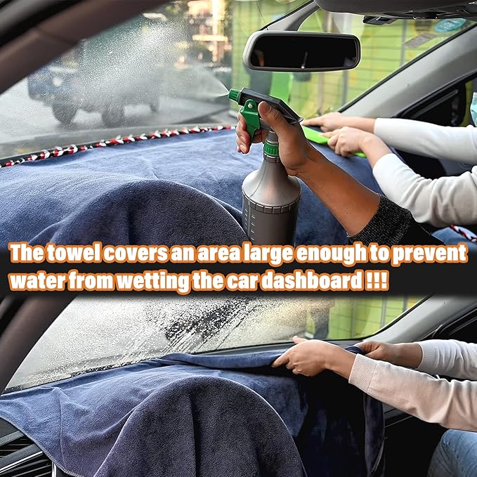 NEWISHTOOL Window Tint Tool Car Dash Cover Mat Carpet Protector, Absorbent Cloth Towel for Dashboard Protecting, Water Absorbing Mat Soak Shield Pad 30 inch x 70 inch