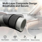 West Llama Customized Auto Car Steering Wheel Cover for Toyota Camry Rav4 Corolla Highlander (Black+Gray)