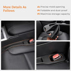 2 Pack Car Seat Gap Filler Organizer Compatible with Toyota Land Cruiser 2024 2025 Accessories,Car Gap Seat Filler Prevents Things Dropping，Seat Gap Filler with Phone Holder(Black)