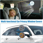 Car Window Shades for 2015-2020 Kia Sorento - Rear Side Window Sun Shade for Baby, Breathable Mesh Car Privacy Window Covers, UV Protection and Heat Insulation for Road Trips, Napping, Camping