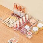 SMARTAKE 28 Piece Drawer Organizers with Non-Slip Silicone Pads, 4-Size Desk Drawer Organizer Trays Storage Tray for Makeup, 