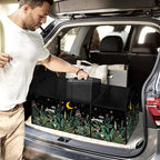 WildFlower 50L Waterproof Polyester Trunk Organizer Car Storage MultiCompartment Large Capacity Poket