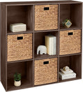 Best Choice Products 9-Cube Storage Organizer, 13.5in Shelf Opening, Bookcase, Display Shelf, Customizable w/ 3 Removable Bac