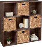 Best Choice Products 9-Cube Storage Organizer, 13.5in Shelf Opening, Bookcase, Display Shelf, Customizable w/ 3 Removable Bac