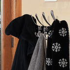 Dseap Coat Rack Wall Mounted - 5 Tri Hooks, Heavy Duty, Stainless Steel, Metal Coat Hook Rail for Coat Hat Towel Purse Robes 