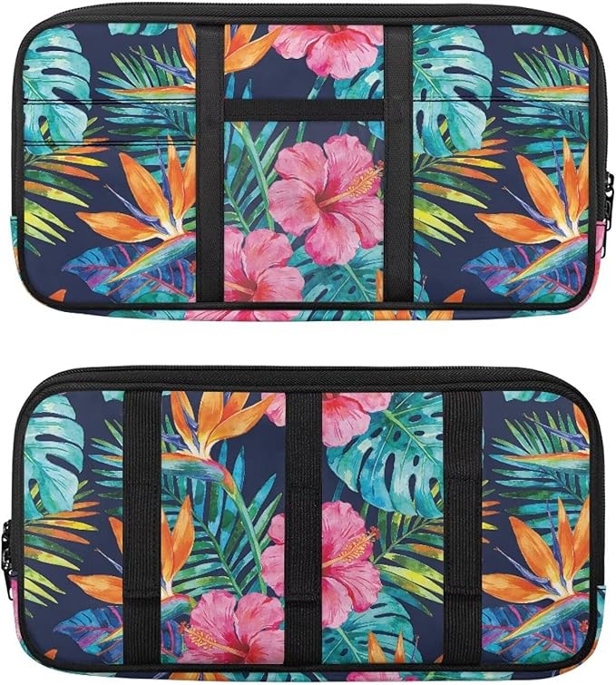 Tropical Plant Car Sun Visor Organizer Fashion Sun Visor Organizer Easy to Store and Install Cars Accessories for Cars, Trucks & SUVs Keep Tidy
