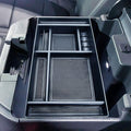 JKCOVER Center Console Organizer Tray Compatible with (2019-2024 2025) Chevy Silverado 1500/GMC Sierra 1500 and 2020-2025 Silverado/Sierra 2500/3500 HD - Full Console w/Bucket Seats ONLY，Black trim