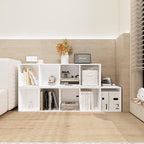 4 Cube Storage Organizer,Wooden 4-Tier Open Shelf Bookshelf,Versatile Storage Cubes for Living Room，Bedroom,Home Office,(Whit