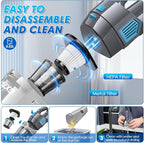 Handheld Vacuum Cordless, 15000PA Strong Suction Hand Held Car Vacuum Cleaner Rechargeable, Portable Hand Vacuum with Multi-N