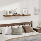 Fun Memories 12 Inch Deep Floating Shelves, 16 x 12 Wooden Wall Shelves, Extra Deeper & Thicker Rustic Wall Mounted Storage S