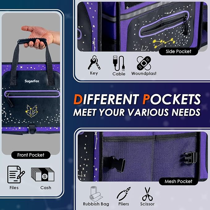 Car Trunk Organizer | Foldable, Waterproof | Trunk Organizer for SUV/Cars | Car Organizers & Storage - Car Accessories for Wo