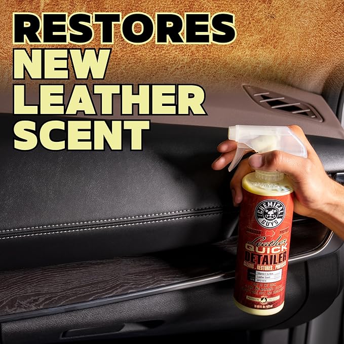 Chemical Guys Leather Quick Detailer for Car Interiors, Furniture, Apparel, Shoes, Sneakers, Boots, and More (Works on Natura