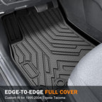 KUST Floor Mats for Toyota Tacoma 1995-2004 (Not for Double Cab), All Weather Floor Liners for Tacoma Accessories Car Mats TPE Rubber High Edge, Front 2PCS