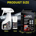 Automotive Headlamp Restoration Fluid Kit, 2025 New Headlight Restoration Kit, Multifunctional Car Headlight Polishing Repair