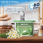 Moisture Absorbers, Efficient Fresh Scent Humidity Absorber & Odor Eliminator Boxes, Refillable Car Dehumidifier for Closet,