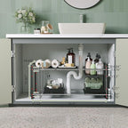 NETEL Under Sink Organizers and Storage,Kitchen Cabinet Organizer,2 Tier Under Sink Expandable Shelves，Bathroom Cabinet Organ