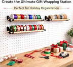 PEGGY Pegboard Accessory Hook and Dowel Organizer Storage for Tape, Steel Wire Spools, Ribbon, Crafts, Hobby, 12” kit (3PK Bl