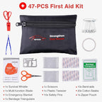 Vetoos Car Roadside Emergency Kit with Jumper Cables, Auto Vehicle Safety Road Side Assistance Kits, Winter Car Kit for Women