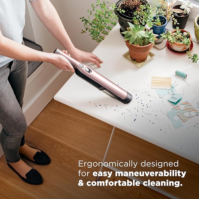 Shark WANDVAC Cordless Hand Vac, Lightweight, Portable at 1.4 lbs., Powerful Suction, Charging Dock, One-Touch Empty for Car 