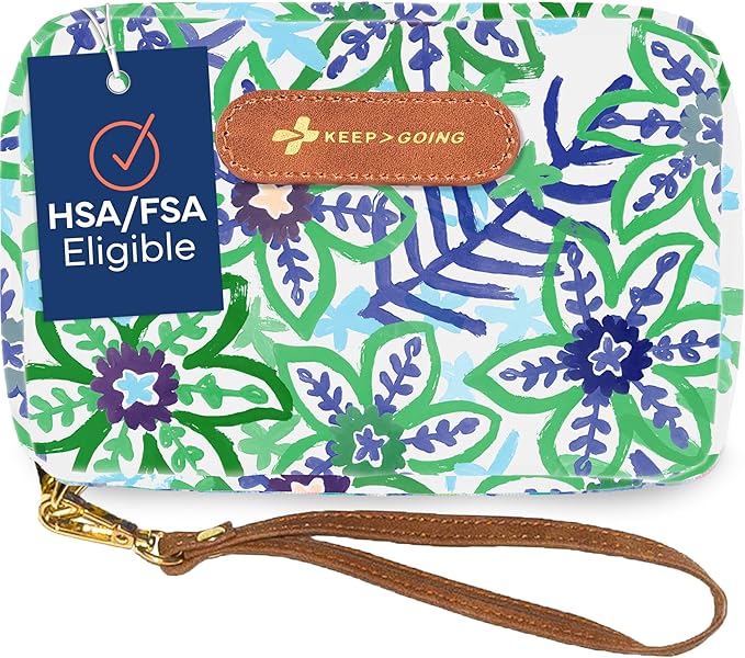 KeepGoing Travel First Aid Kit for Kids – 130 Pc. for Car, Home, Purse, Diaper Bag & Backpack with Latex-Free Bandages - Mini