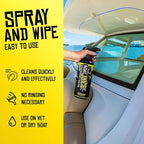 Boat Juice 2in1 Glass Cleaner & Anti-Fog Spray | Streak-Free for Boat Windshields, Car & RV Windows, Navigation Screens | No 