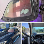 VLT 78% Sunset Orange Red Window Tint for Cars - Chameleon Auto Tints for Windshield, Ceramic Window Tint, Blue Change to Red Window Film for Automotive 39.37" x 118.11"