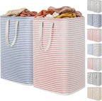 Lifewit 2 Pack Laundry Basket 80L Each, Collapsible Clothes Hamper with Reinforced Handles, Freestanding Waterproof Design fo
