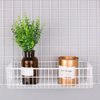 Kaforise Hanging Basket for Wire Wall Grid Panel, Multi-function Wall Storage and Display Basket, Flower Pots Shelf Balcony P