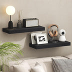 Furinno Tanna Floating Shelves for Wall Set of 2, 9 x 24 Wall Shelf, Wall Mounted Floating Shelf with Invisible Bracket, 2-in