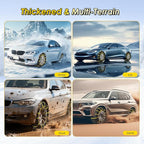 12 Pcs Snow Tire Chains - Portable Plastic Non-Slip Anti-Skid Traction Cables for Winter Driving/Fits Most Cars, SUV & Trucks