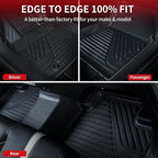LASFIT Floor Mats for Toyota Camry 2025-2026 Hybrid/LE/SE/XSE/XLE, All Weather Custom Fit TPE Floor Liner for Camry 2025 Front & Rear 2 Row Car Mats, Black.