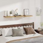 Fun Memories 12 Inch Deep Floating Shelves, 16 x 12 Wooden Wall Shelves, Extra Deeper & Thicker Rustic Wall Mounted Storage S
