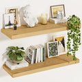 Vivelove 12 Inch Deep Floating Shelves 24 inch Long, Thick Wall Shelves with Invisible Brackets, for Bedroom Bathroom Living 