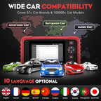 Launch OBD2 Scanner CRP123X Elite, 2026 Lifetime Update WiFi Scan Tool, Engine at SRS Airbag Scanner, 3 Resets Diagnostic