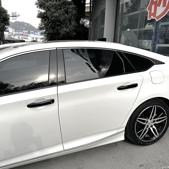 YINGTUU for Honda Accord 10th Gen 2018 2019 2020 2021 2022 Accessories Stickers Door Handle Cover Decals Bright Black