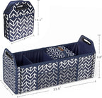 Trunk Organizer for car, Foldable Car Storage Bag Portable Insulation Cooler Bag Collapsible Vehicle Organizer Divider Storage