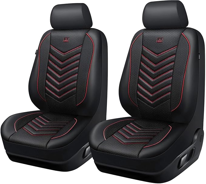 CAR PASS 3D Foam Mesh Leather Car Seat Covers Front Seats, Breathable Front Seat Cover for Cars, Comfortable Universal Fit fo
