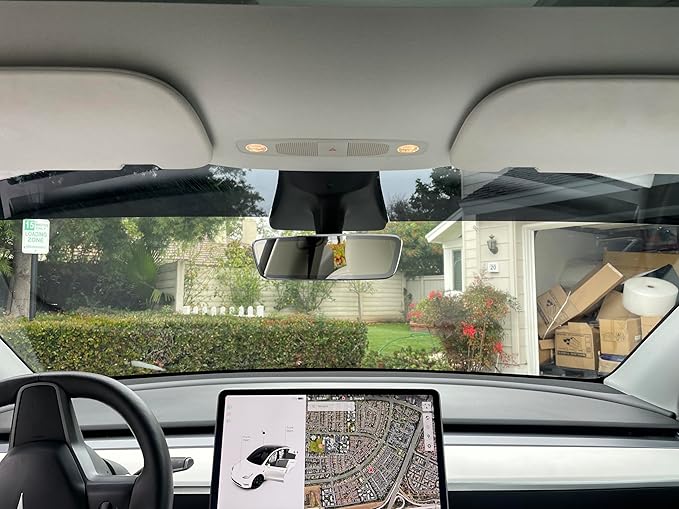 Front Windshield Sun Visor Strip Tint Film for Tesla Model Y Precut Premium DIY Car Window Tint Film (Black 30%)