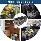 Deosk Car Trunk Organizer for SUVs, Cars and Trucks with 6 Big Pockets, Waterproof Polyester Storage Box