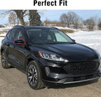 Compatible with Ford Escape SE/SEL Right Passenger Side Mirror Cap Cover 2020 2021 2022 2023 2024, Glossy Black Side Door Rearview Mirror Cover Replacement Without Turn Signal Light