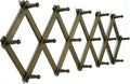 WEBI Accordion Wall Hanger,Accordion Hat Rack for Wall,Expandable Wooden Coat Rack Wall Mounted,Accordion Hook Rack for Hats,