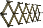 WEBI Accordion Wall Hanger,Accordion Hat Rack for Wall,Expandable Wooden Coat Rack Wall Mounted,Accordion Hook Rack for Hats,