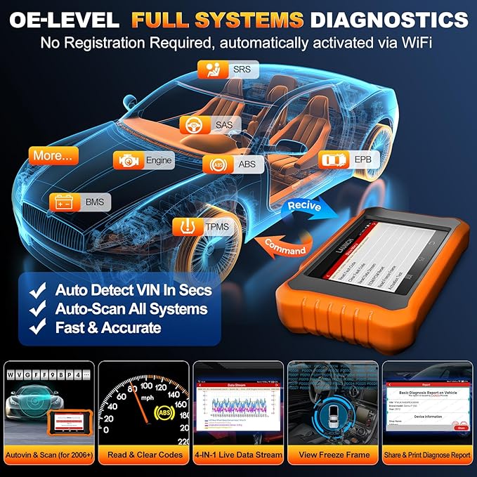 2026 LAUNCH Creader Elite V2.0 fit for Toyota Lexus Bi-Directional Scan Tool, Full System OBD2 Scanner, All Reset Service Code