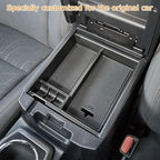 JKCOVER 3PCS Center Console Organzier Compatible with Toyota Tacoma 2016-2023 Accessories Tray Hidden Box Divider ABS Material Insert